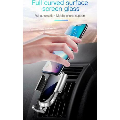 Bάση smartphone BASEUS για αυτοκίνητο Future Gravity SUYL-WL0S, ασημί